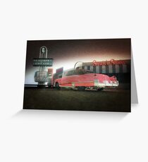 american diner caddy Greeting Card