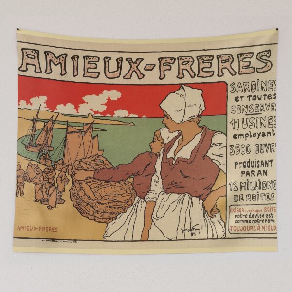 Item preview, Publicidad de pescado de mar francés vintage designed and sold by aapshop.