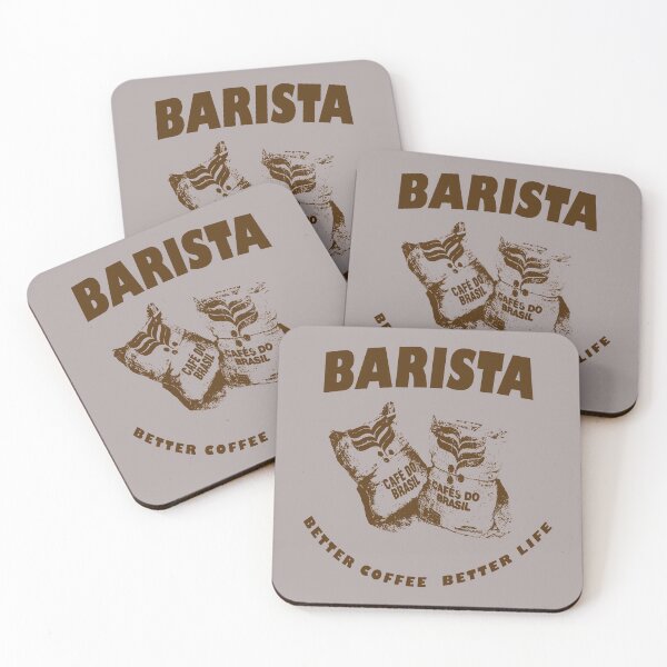 Item preview, BARISTA coffee espresso brown designed and sold by TShirtsByMs.