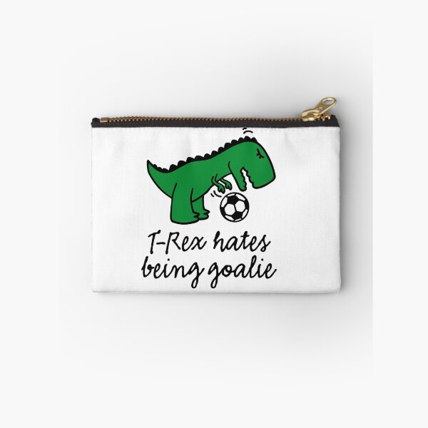Item preview, T-Rex hates being a goalie soccer football goalkeeper designed and sold by LaundryFactory.