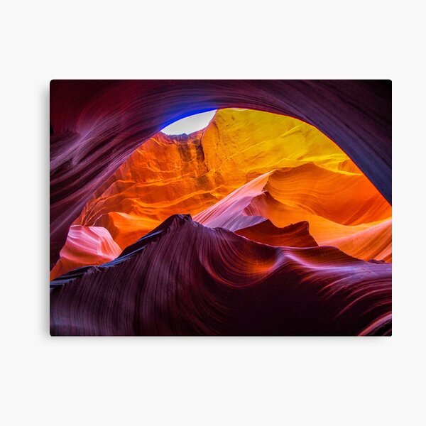 Colorful Arch in Antelope Canyon Canvas Print