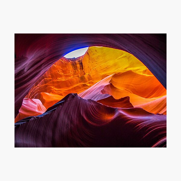 Colorful Arch in Antelope Canyon Photographic Print