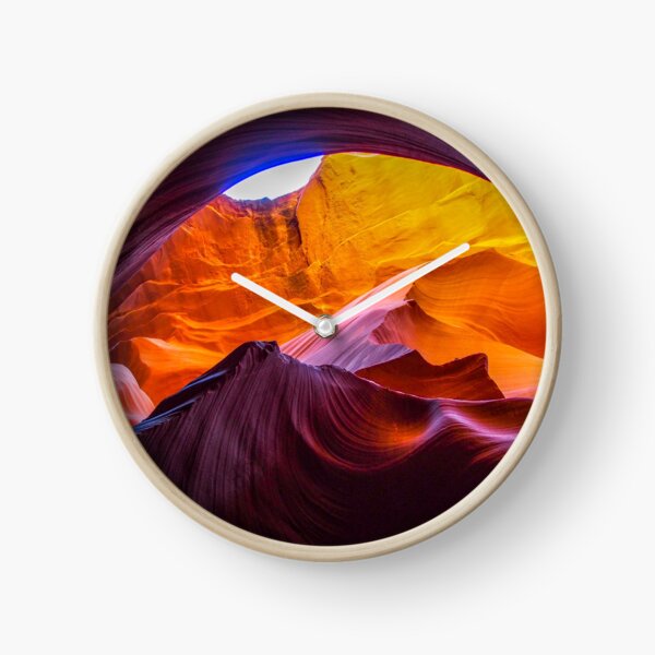 Colorful Arch in Antelope Canyon Clock
