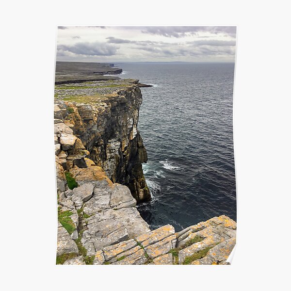 Cliffs on Inishmore, Co. Galway Poster