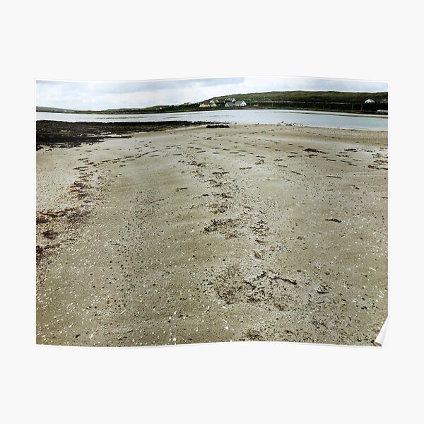 Quiet secluded beach on Inishmore, Co. Galway Poster