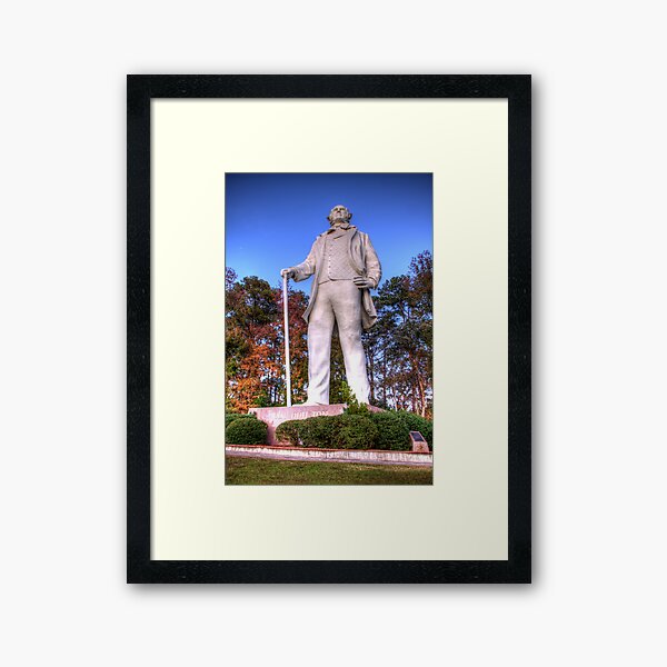 Sam Houston Statue in Huntsville Framed Art Print