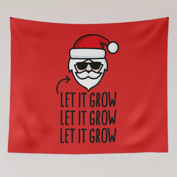 Item preview, Let it grow Santa Claus beard hipster Christmas designed and sold by LaundryFactory.