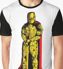 Decorated Golden Knight Graphic T-Shirt