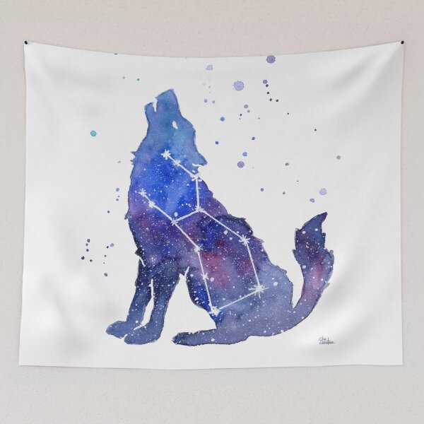 Item preview, Galaxy Howling Wolf designed and sold by Olga Shvartsur.