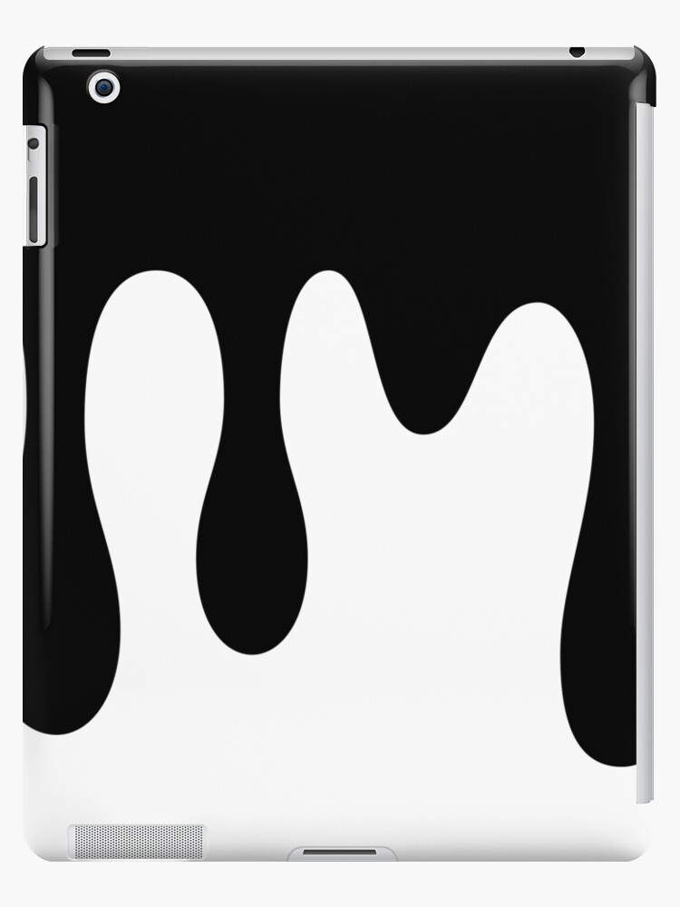Black Paint Dripping | iPad Case & Skin