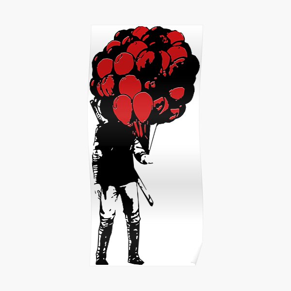 La fete est finie banksy like Poster