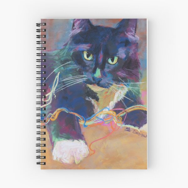 Item preview, Pandora the Tuxedo Cat Playing with String designed and sold by lindbladstudios.