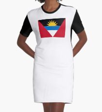 Flag of Antigua and Barbuda Graphic T-Shirt Dress