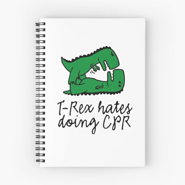 Item preview, T-Rex hates doing CPR first aid instructor designed and sold by LaundryFactory.