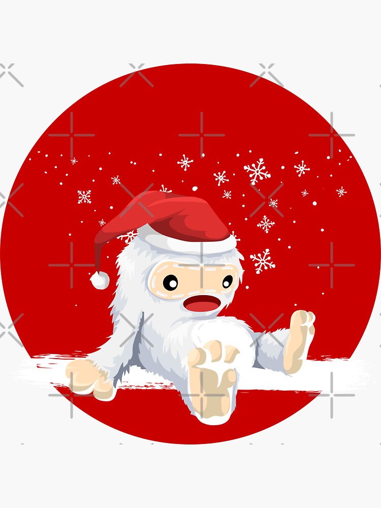 Santa Yeti Sticker