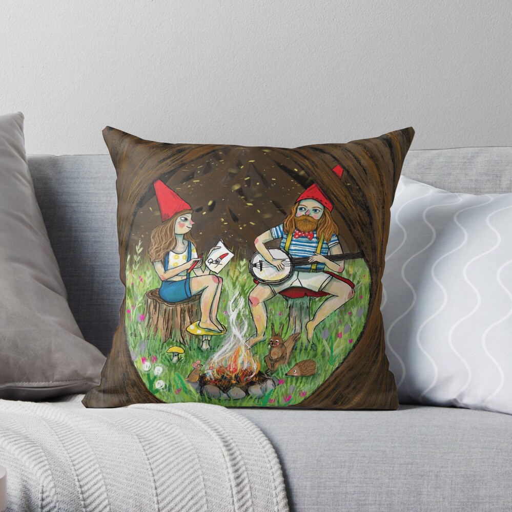 There's gnome place like home Throw Pillow