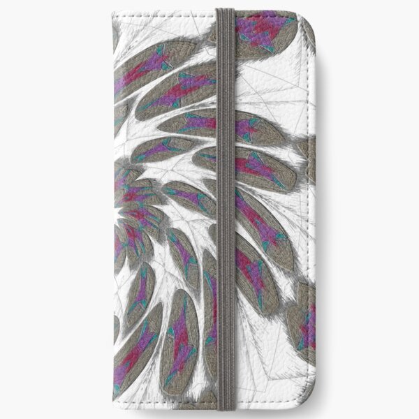 Golden Feathers in the Wind Fall Into Winter Collection at Green Bee Mee iPhone Wallet