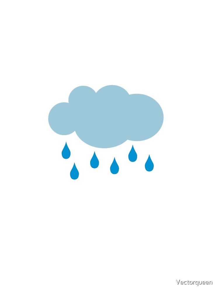 Thumbnail 4 of 4, iPhone Case, rain cloud designed and sold by Vectorqueen.