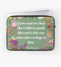 PSALM 34;8 Laptop Sleeve