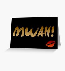 Mwah! Grußkarte