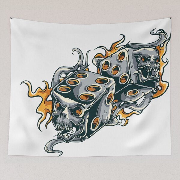Item preview, Skull Dice designed and sold by leen12 Art Designs Prints.