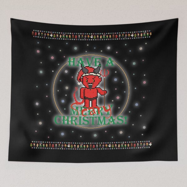 Item preview, Have A Scary Christmas Pixel Devil! designed and sold by gkillerb.