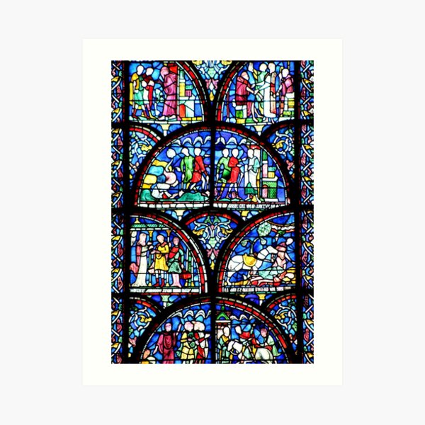 Stained glass window Art Print