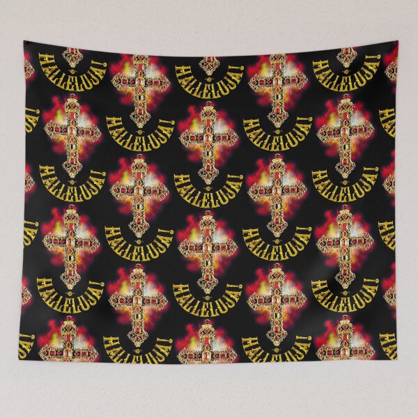 Item preview, Cross Gold Gems HALLELUJA Cross designed and sold by Margarita-Art.