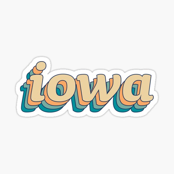 Iowa The Wrestling State Sticker for Sale by s-hammie