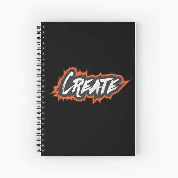 Create - Word Art with Artistic Stylish Design Spiral Notebook