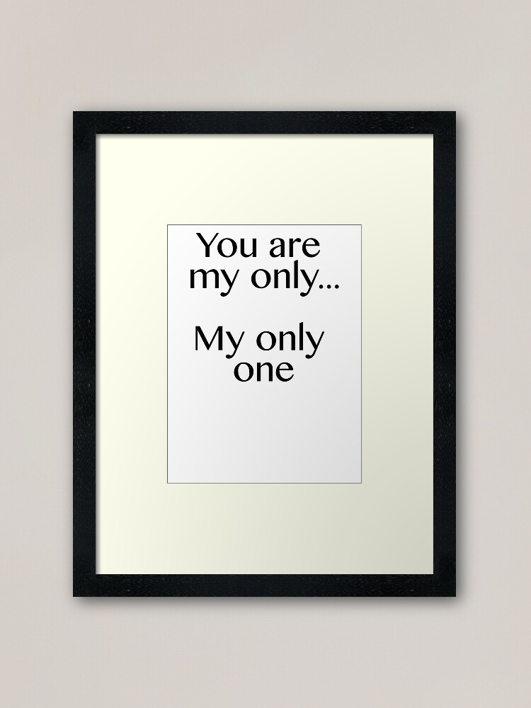 Yellowcard My Only One Framed Art Print By Imnotanumber Redbubble