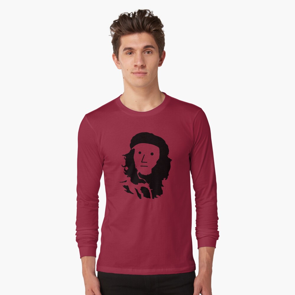  NPC Wojak NPC Che Guevara Funny Non Player Meme Long Sleeve T- Shirt : Clothing, Shoes & Jewelry