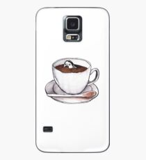 Caffeine addict tea and coffee cup illustration Case/Skin for Samsung Galaxy