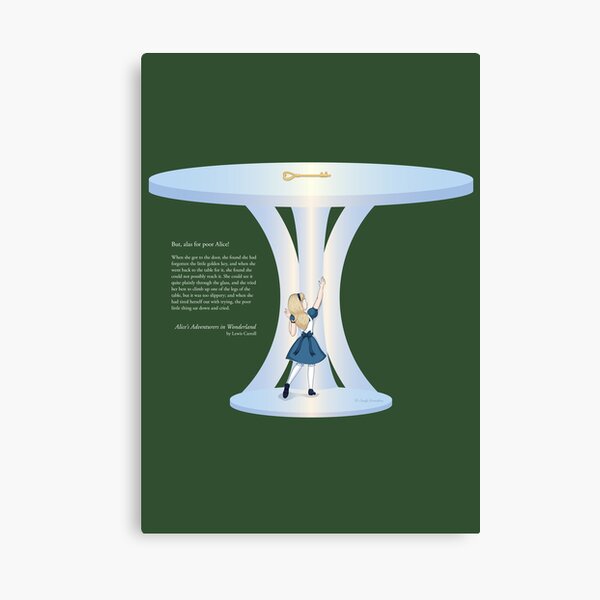 Alice Reaching for the Golden Key Canvas Print