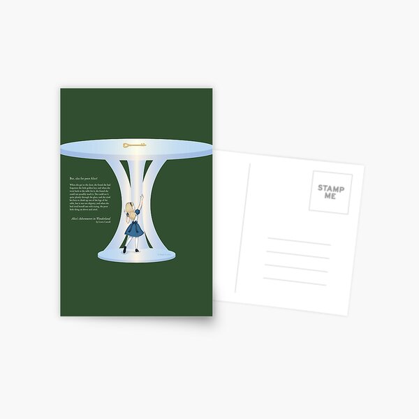 Alice Reaching for the Golden Key Postcard