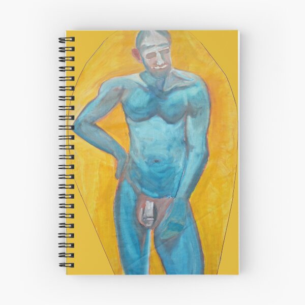Aperçu de l'œuvre Blue Man - Nu debout mâle créée et vendue par Phyllis Dixon.