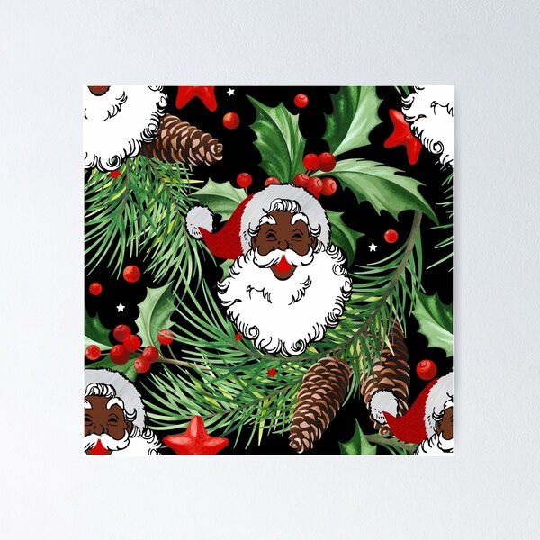 Item preview, xmas black santa claus designed and sold by Gossip Rag.