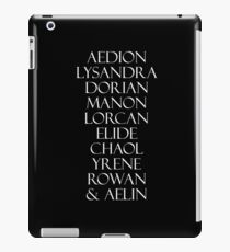 Throne of Glass characters iPad Case/Skin