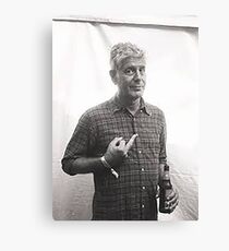 Lienzo Anthony Bourdain dedo medio
