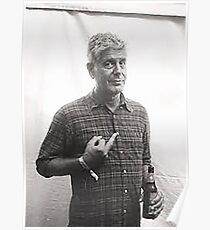 Anthony Bourdain Mittelfinger Poster