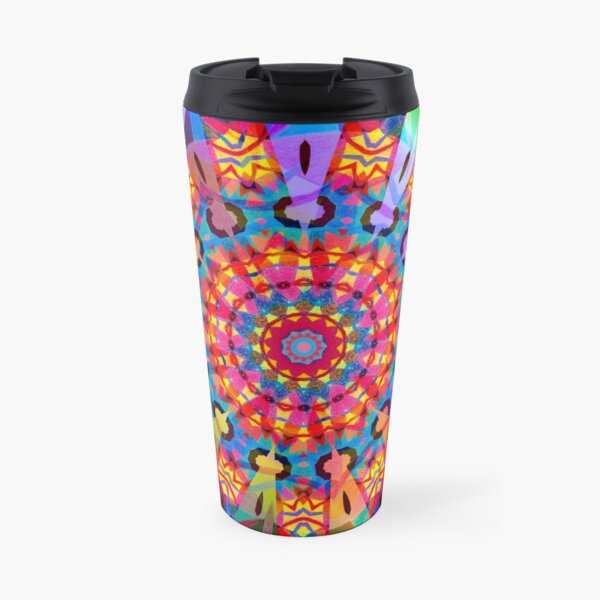 Colors and Blooms Travel Mug