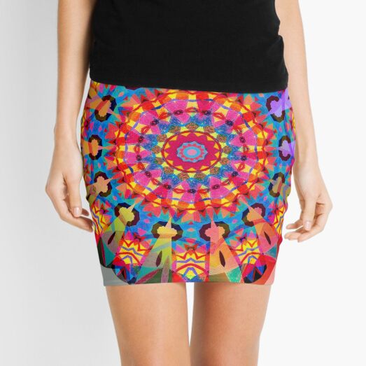 Colors and Blooms Mini Skirt