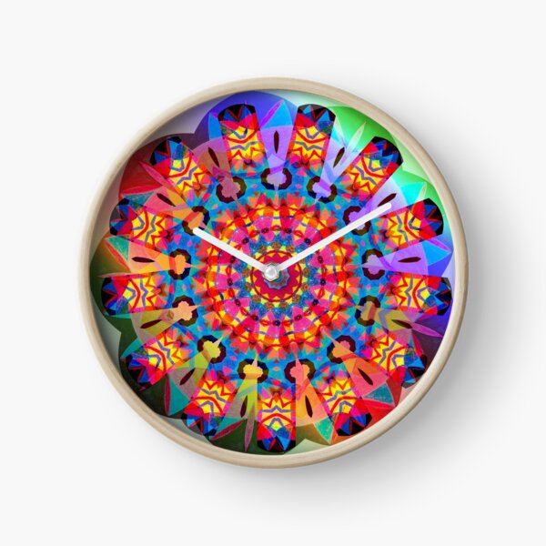 Colors and Blooms Clock