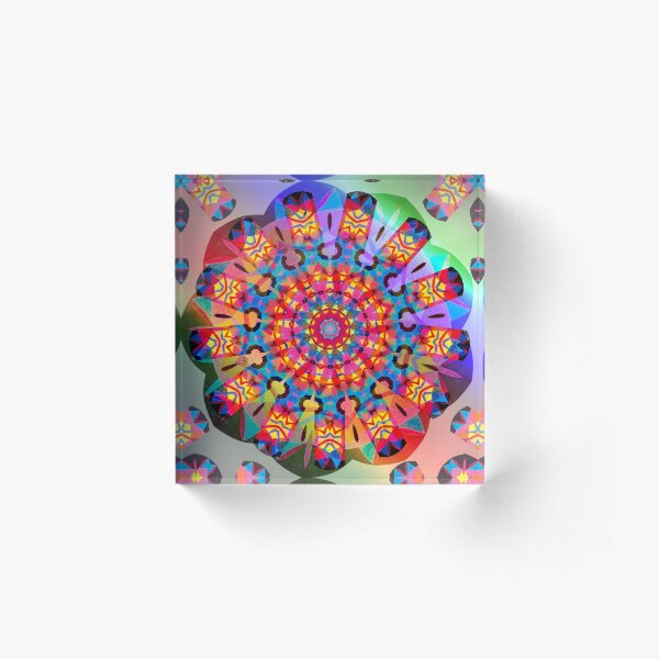 Colors and Blooms Acrylic Block