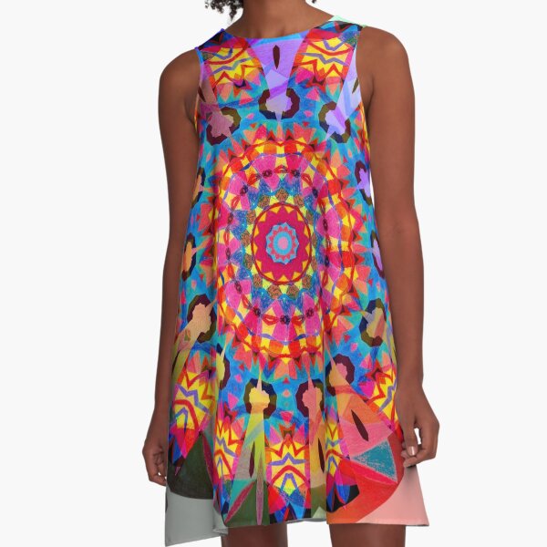 Colors and Blooms A-Line Dress
