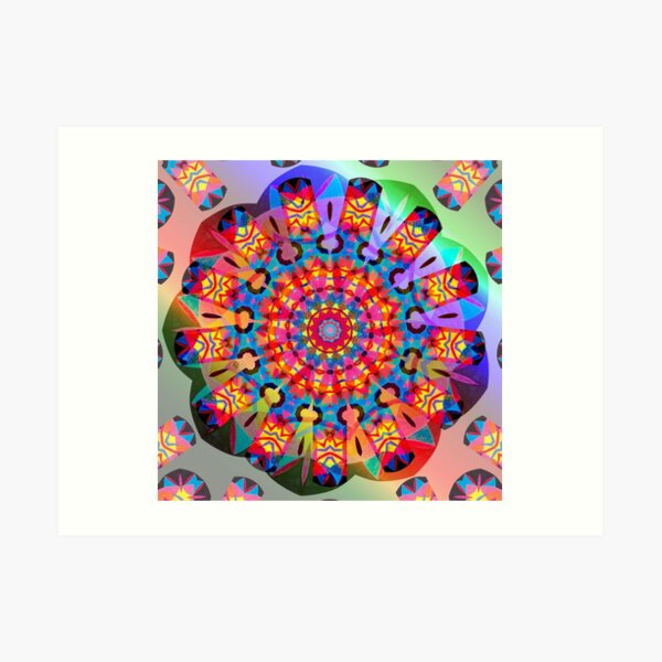 Colors and Blooms Art Print