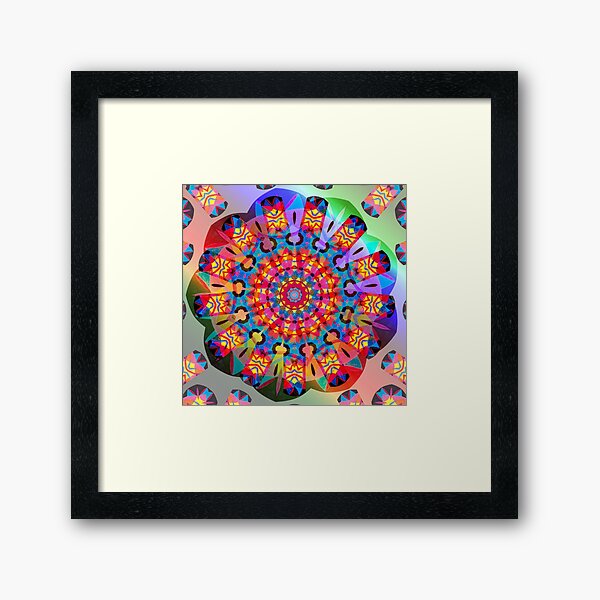 Colors and Blooms Framed Art Print