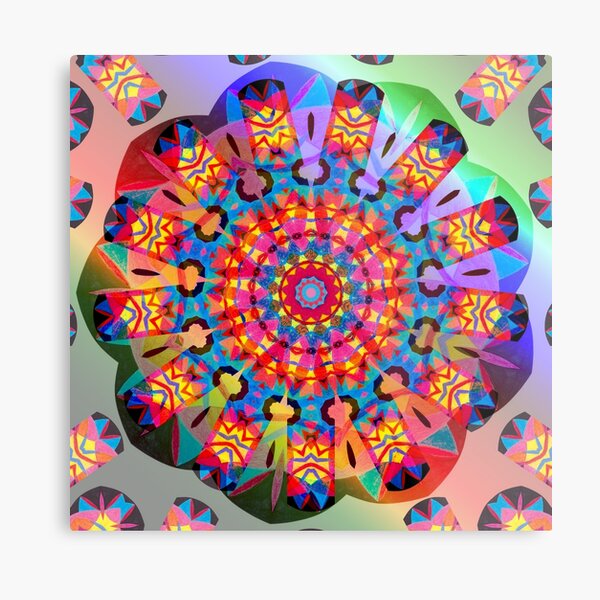 Colors and Blooms Metal Print
