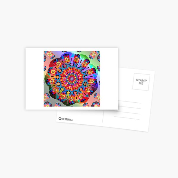 Colors and Blooms Postcard