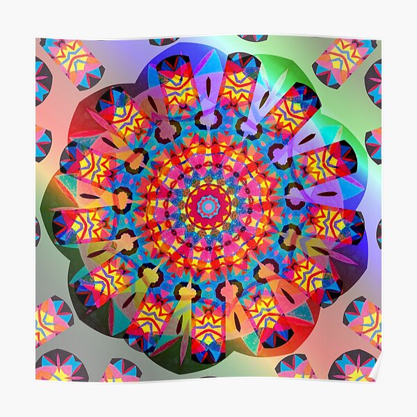 Colors and Blooms Poster